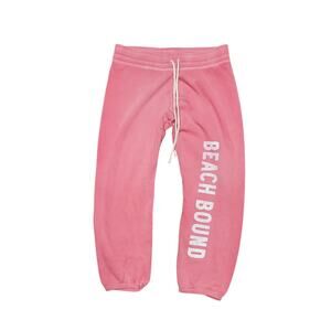 Victoria's Secret Y2k Beach Bod Cropped Pink Sweatpants- Small